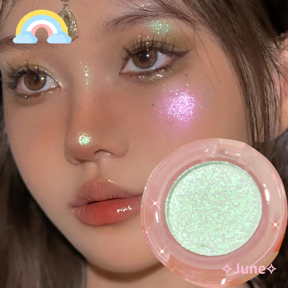 JUNE Phấn Mắt Đơn Sắc Ánh Nhũ Lấp Lánh Lâu Phai Chất Lượng Cao