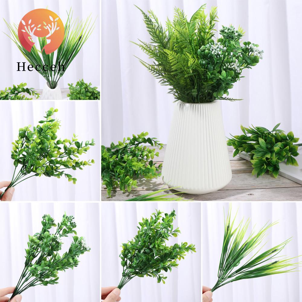 HECCEH Lá Cây Giả Trang Trí Tiệc Cưới Chất Lượng Cao