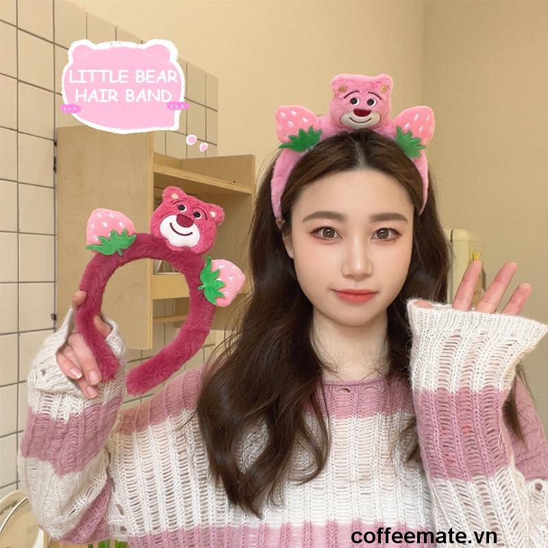 ⚡Cài tóc băng đô gấu dâu nhồi bông mẫu mới siêu xinh