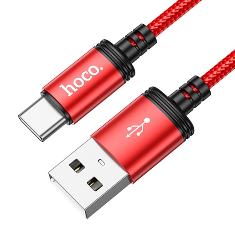 Cáp sạc Hoco X89 đầu USB ra Type-C sạc nhanh 3A đầu sạc chống gãy gập dài 1M