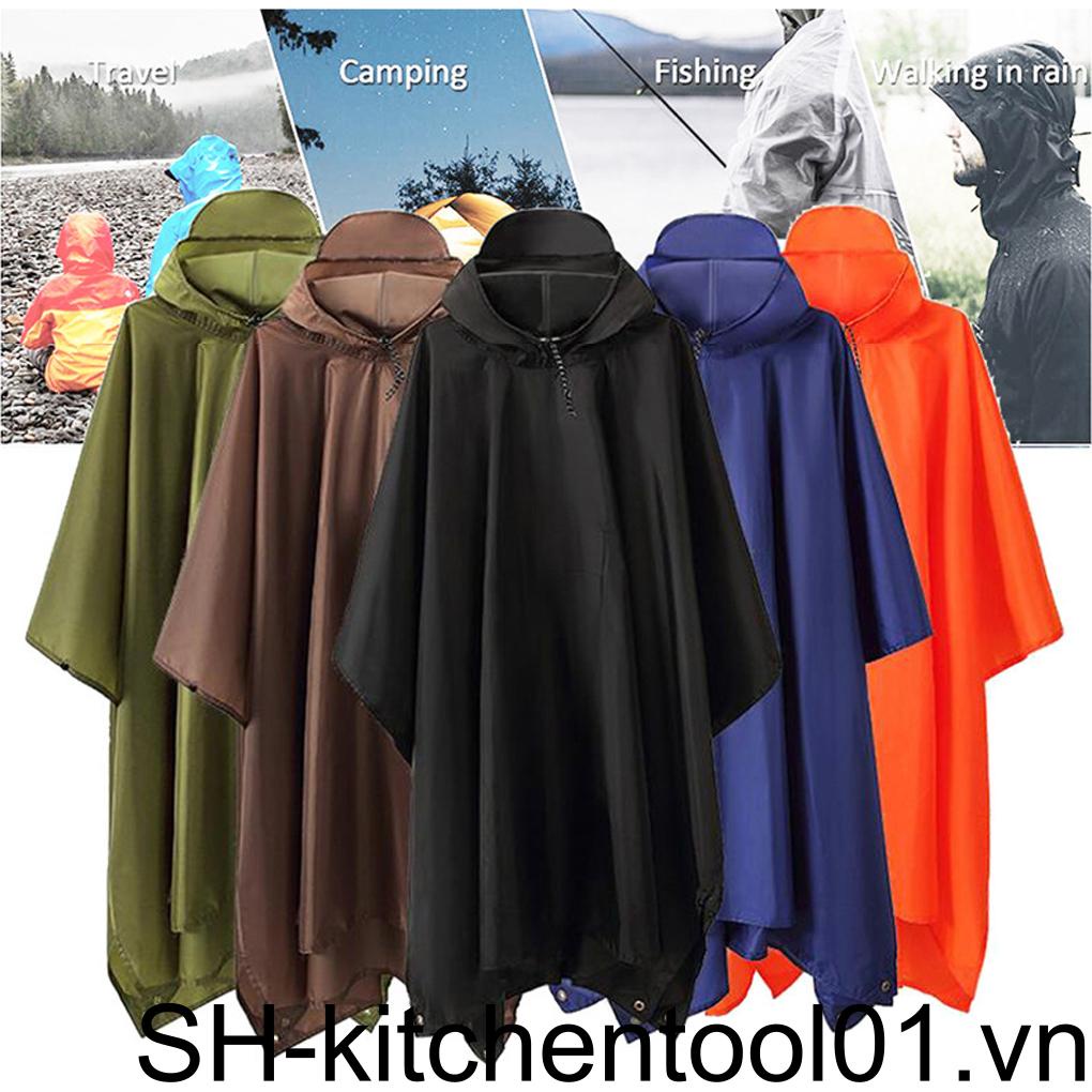 Áo Mưa 3 Trong 1 Có Mũ Trùm Tiện Lợi Dành Cho Nam Và Nữ