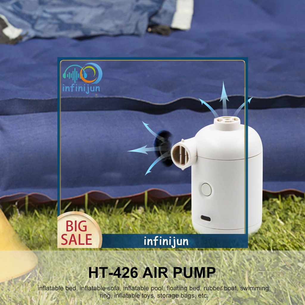 Máy Bơm Hơi Điện Tử Sạc USB Nhanh Mang Đi Tiện Dụng