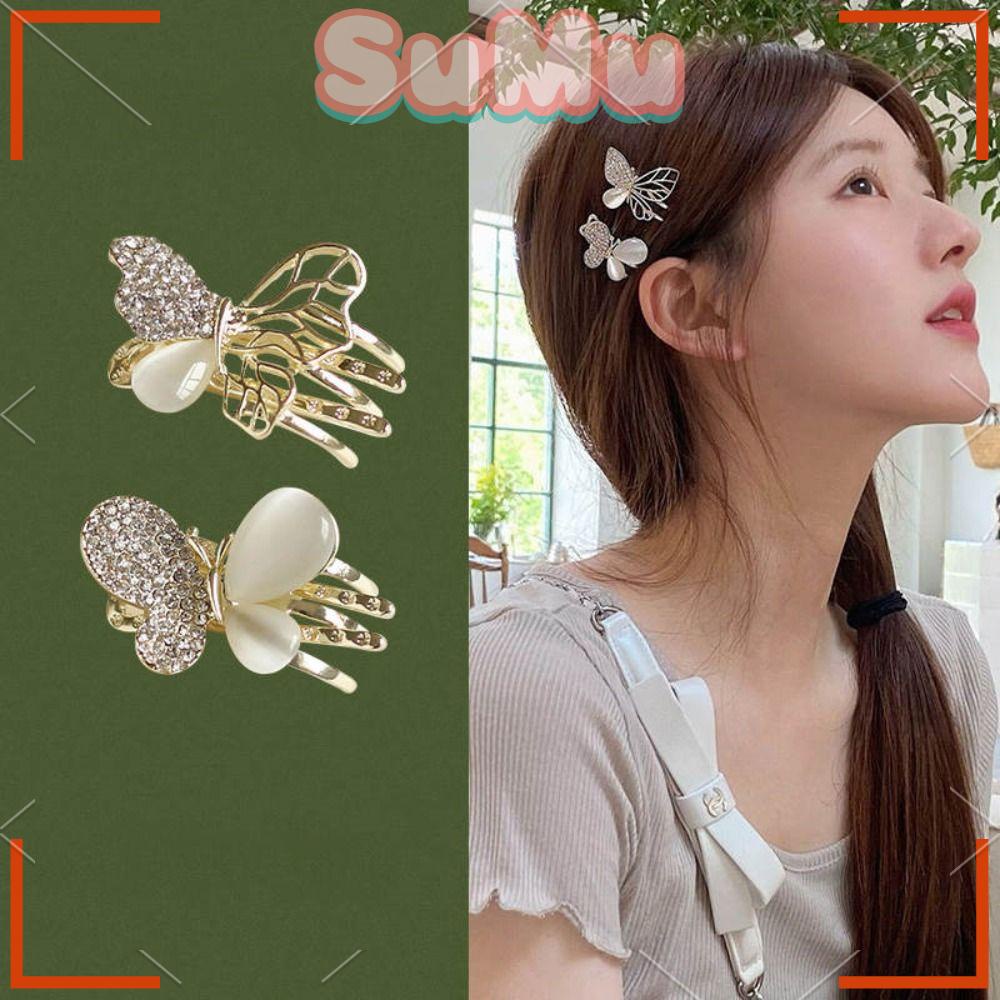 SUMU 4 Chiếc Kẹp Tóc Mắt Mèo Bướm Mới