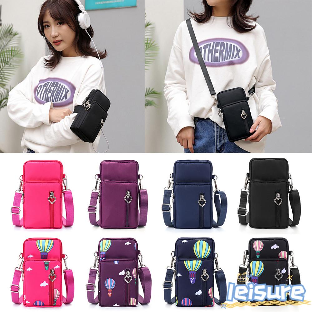 LEISURE Túi Đeo Chéo Đựng Điện Thoại Thẻ Đa Năng Dành Cho Nữ