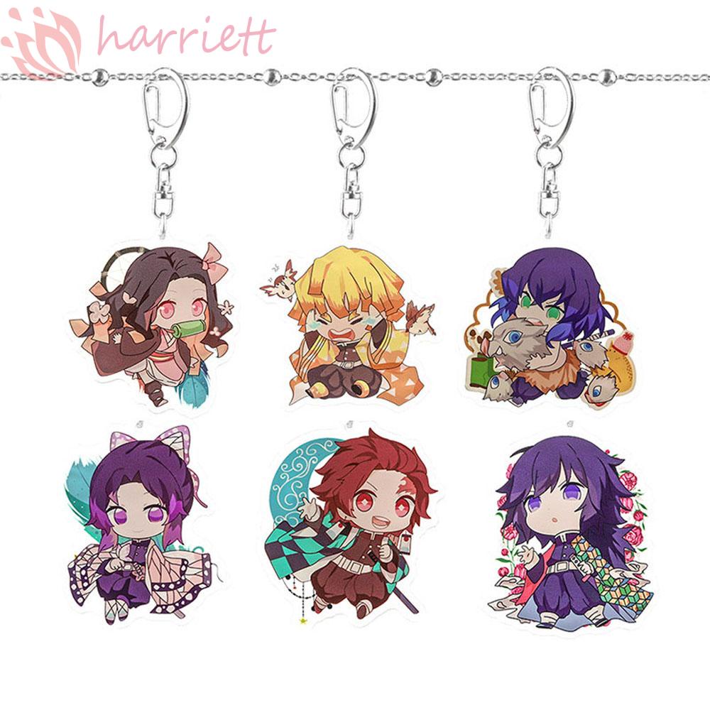 HARRIETT Móc Khóa Hình Nhân Vật Anime Demon Slayer Tanjirou