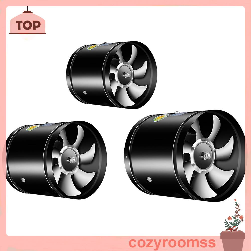 Quạt Thông Gió 2800RPM 4 6 8 Inch Bằng Kim Loại Gắn Tường Nhà Tắm / Toilet