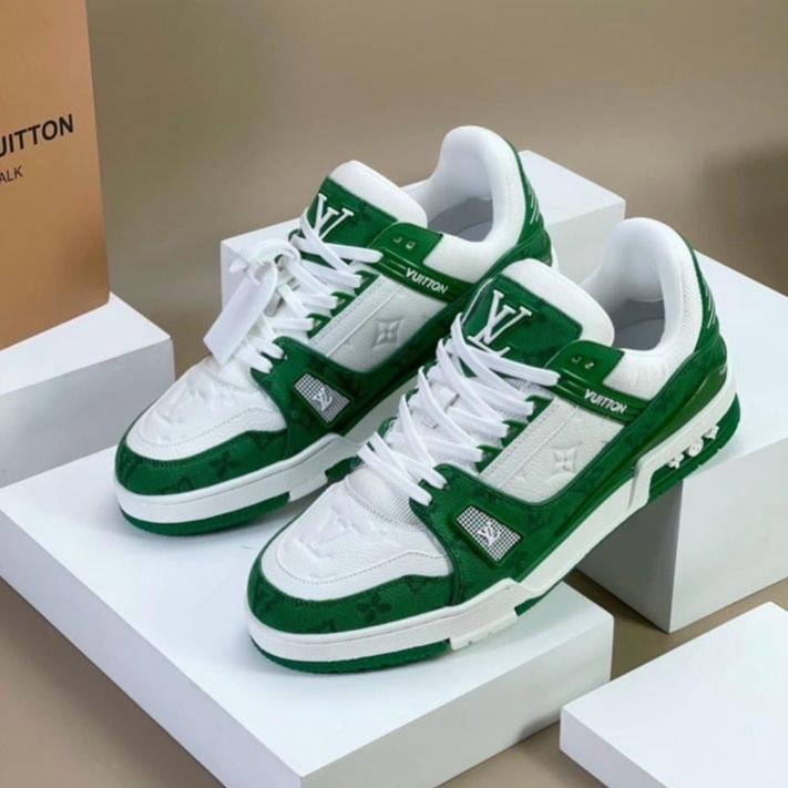 Giày Thể Thao LV Trainer, Louis Vuitton Trainer Black White, Giày LV Louis Vuitton Nam Nữ CAO CẤP