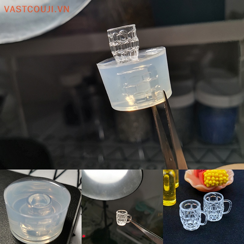 Khuôn Silicon Làm Ly Bia / Trà Sữa / Thu Nhỏ 1: 12 Độc Đáo Trang Trí Nhà Búp Bê DIY