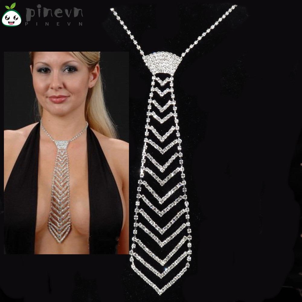 PINEVN Vòng cổ HợP Kim ĐíNh HạT Xinh XắN