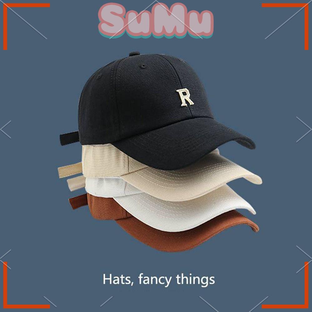 SUMU Bán Chạy Mũ Lưỡi Trai Thêu Chữ Phong Cách Retro