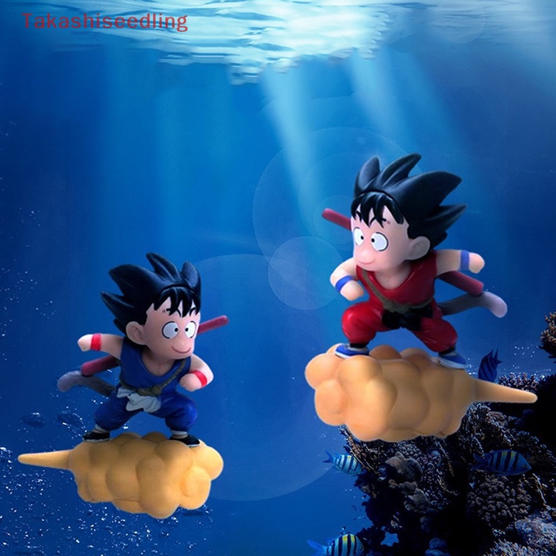 Tượng Mô Hình Nhân Vật Son-Goku Ngồi Trên Đám Mây Trang Trí Bể Cá