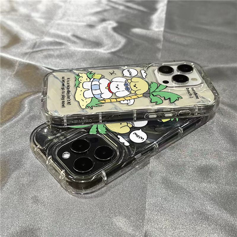 Ốp Điện Thoại Vỏ Dừa Mềm Trong Suốt Dễ Thương Cho iPhone14promax / 8 xr HRTA 1312