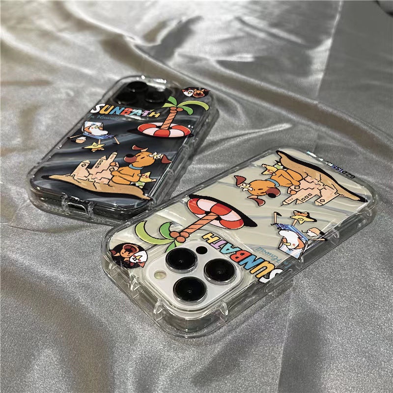 Ốp Điện Thoại Mềm Trong Suốt In Hình Chú Cún Dễ Thương Cho Iphone 11 / 13127 / 14Promax / Xr / 8 NFFO