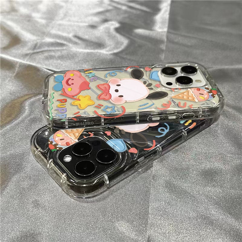 Ốp Điện Thoại Mềm Trong Suốt Họa Tiết Cún Pacha / / 8 Dễ Thương Cho Iphone 13127plus xr 11iPhone14promax / 13127plus AY3P