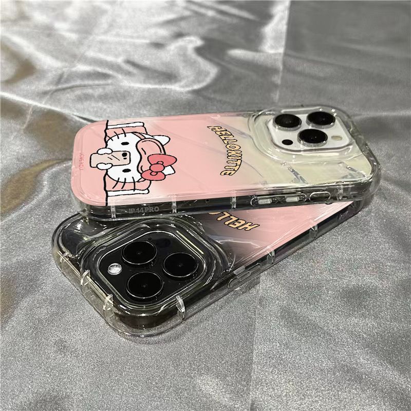 Ốp Điện Thoại Mềm Trong Suốt In Hình Mèo Đeo Mặt Nạ Mắt Cho iPhone14promax 1312 / 11 7 / 8plus xr / sins KLQA