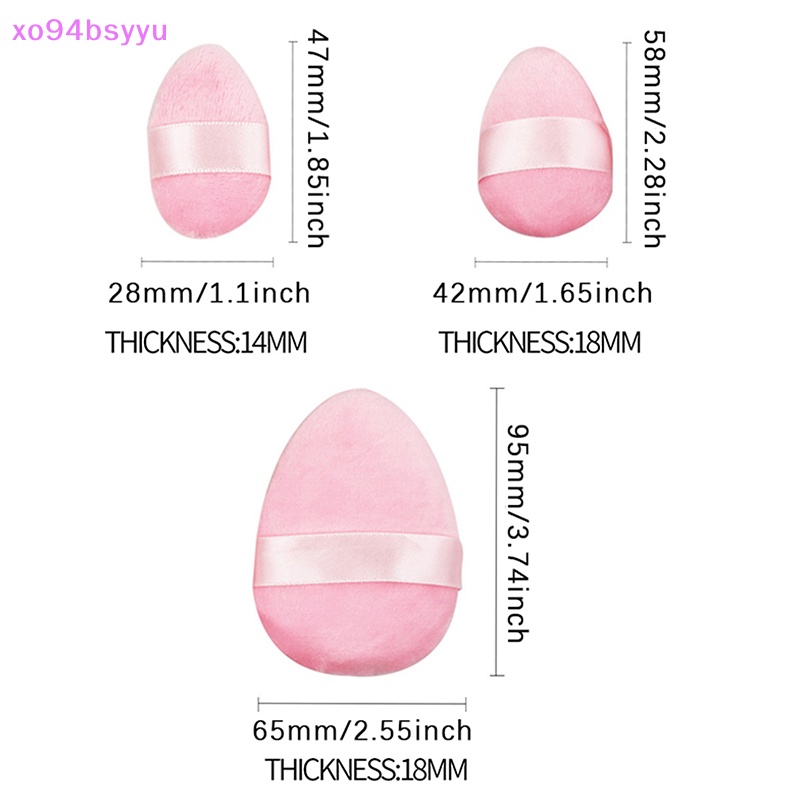 1 / 3 Mút Trang Điểm Xo94Bsyu Cỡ Vừa Và Nhỏ Tiện Dụng