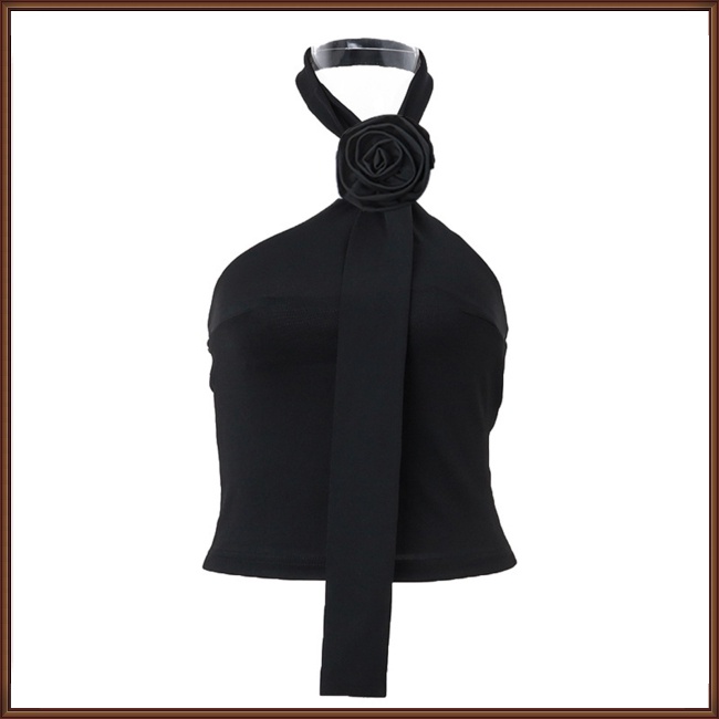 Áo Croptop Không Tay Hở Lưng Mềm Mại Thoáng Khí Thoải Mái Gợi Cảm Cho Nữ