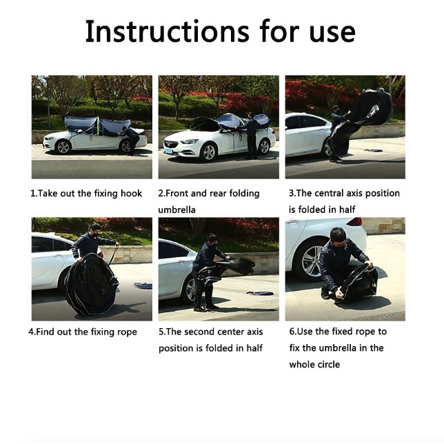 Bạt phủ che nắng ô tô Tự Bung Double O chống nắng chống mưa hiệu quả SUPPER DECOR