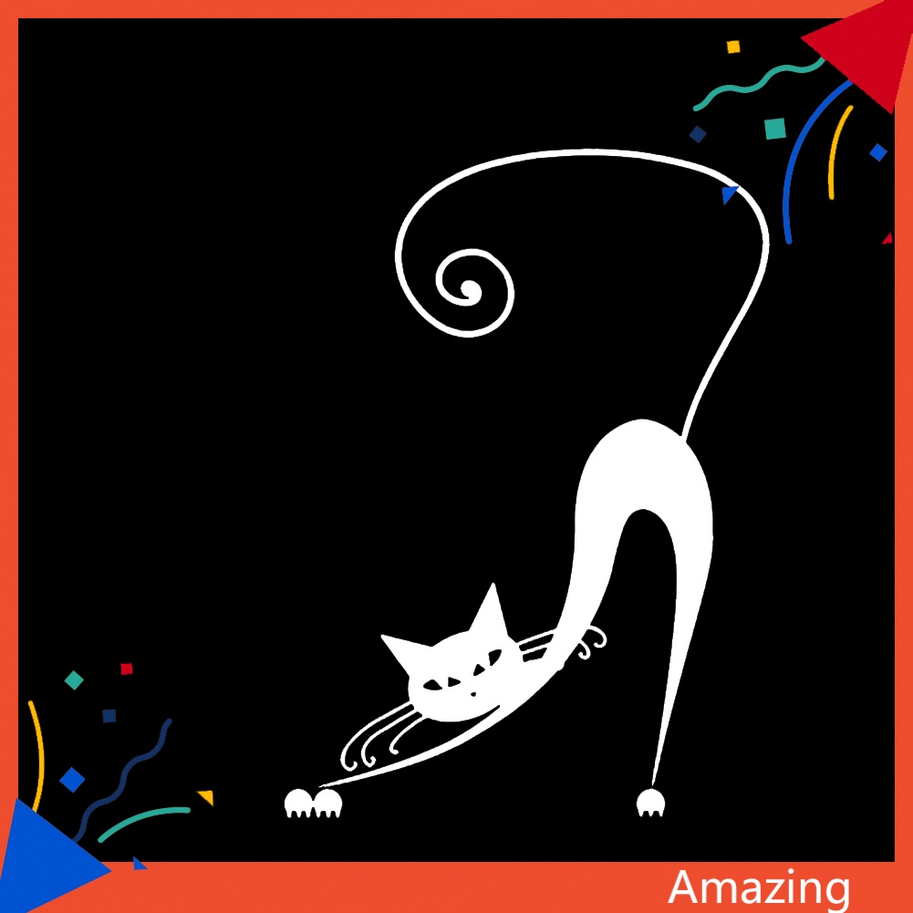 Đề Can Hình Mèo Hoạt Hình Chống Nước Thời Trang Trang Trí Xe Hơi