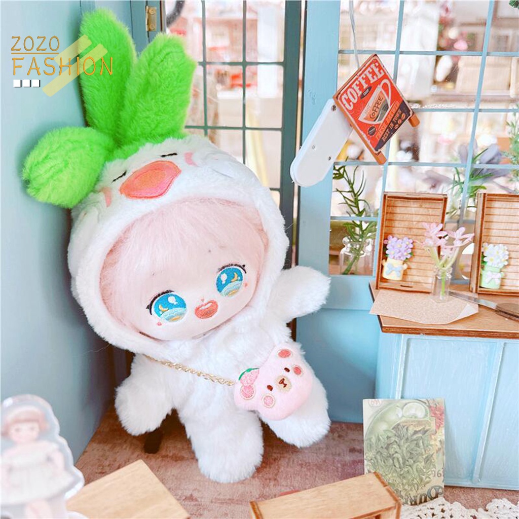 Bộ Áo Liền Quần Mềm Mại Hình Rau Củ Quả Dễ Thương Cho Búp Bê 20cm