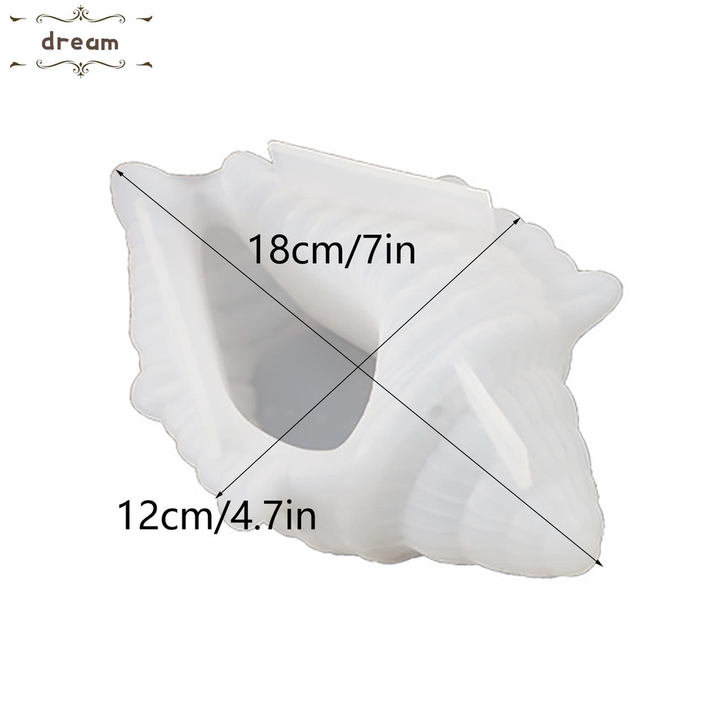 【DREAMLIFE】Shell Mould Flower Pot Home Decor Jewelry Making Sea Shell Secented Candle