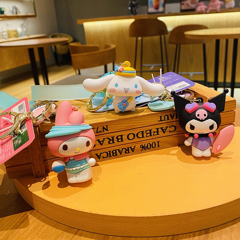 SANRIO Móc Khóa Hình Nhân Vật Kuromi Melody Dễ Thương