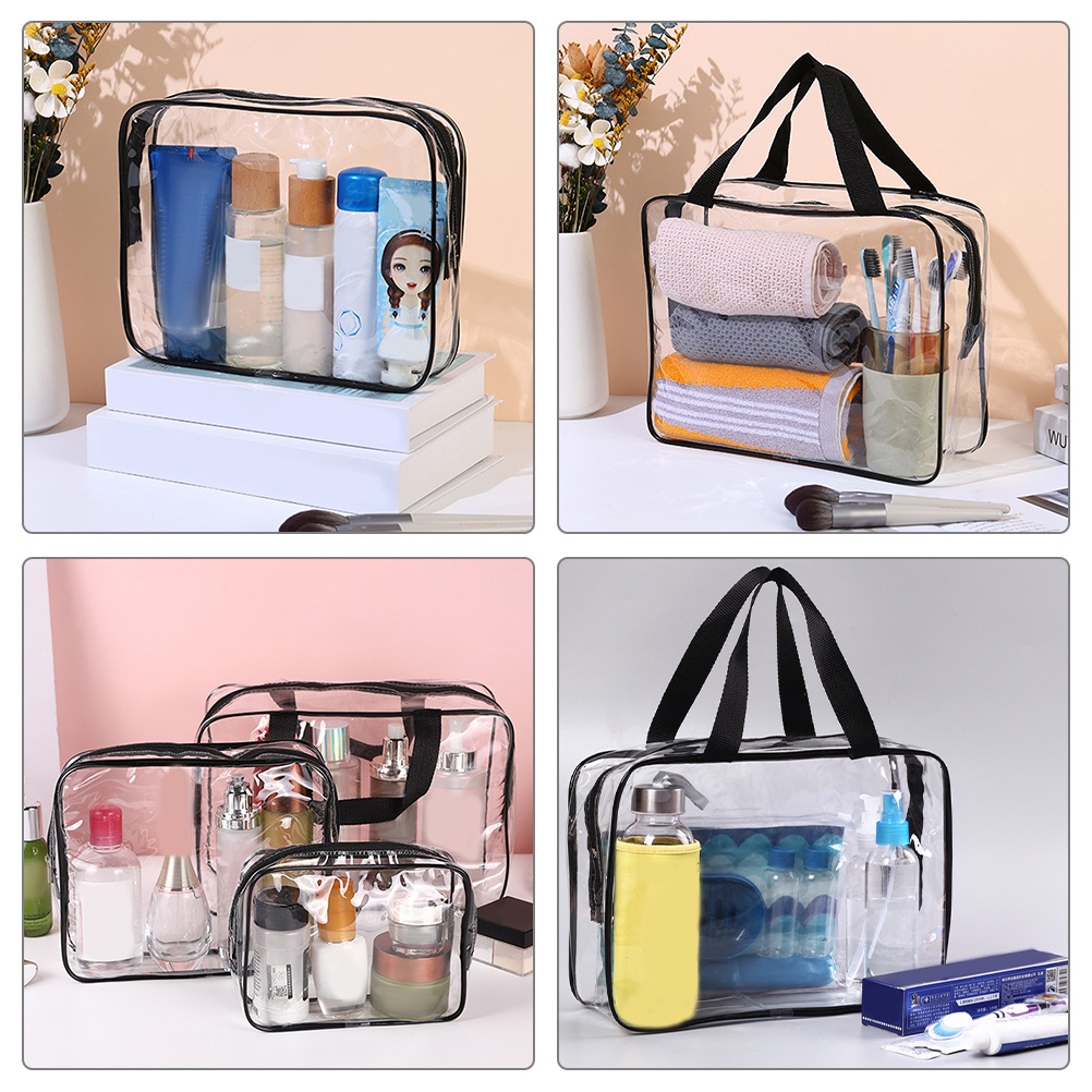 3 cái : lear, akeup, ags, ravel, osmetic, ags, oiletry, ags , osmetic, rganizer