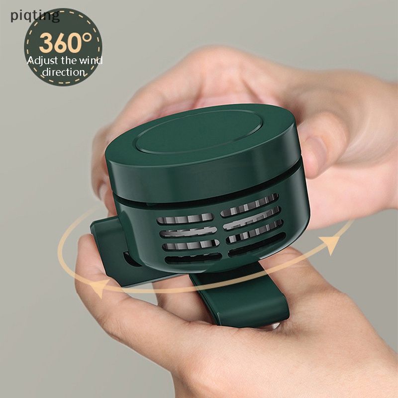 Piqt Quạt Điều Hòa Làm Mát Mini Di Động Có Kẹp Gắn Cổng Sạc USB Có Thể Sạc Lại Cho Nhà Ở / Văn Phòng