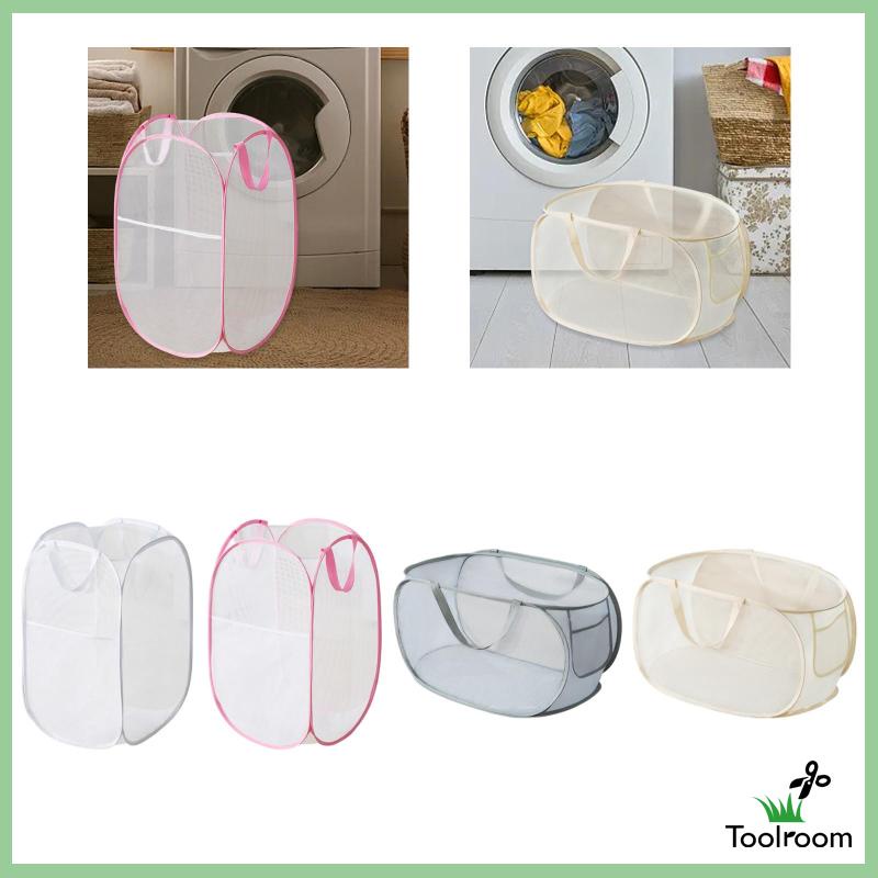 Giỏ Lưới Đựng Đồ Giặt Ủi / Đồ Dùng Có Thể Gấp Gọn Tiện Dụng Mang Theo Du Lịch / Cắm Trại