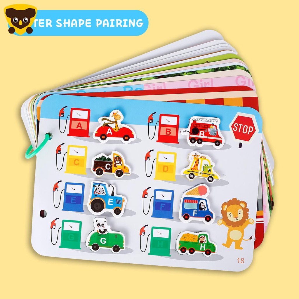 Sách Hoạt Động Yên Tĩnh Theo Phương Pháp Montessori Đồ Chơi Giáo Dục Sớm Cho Bé Trai Bé Gái SHOPCYC9369