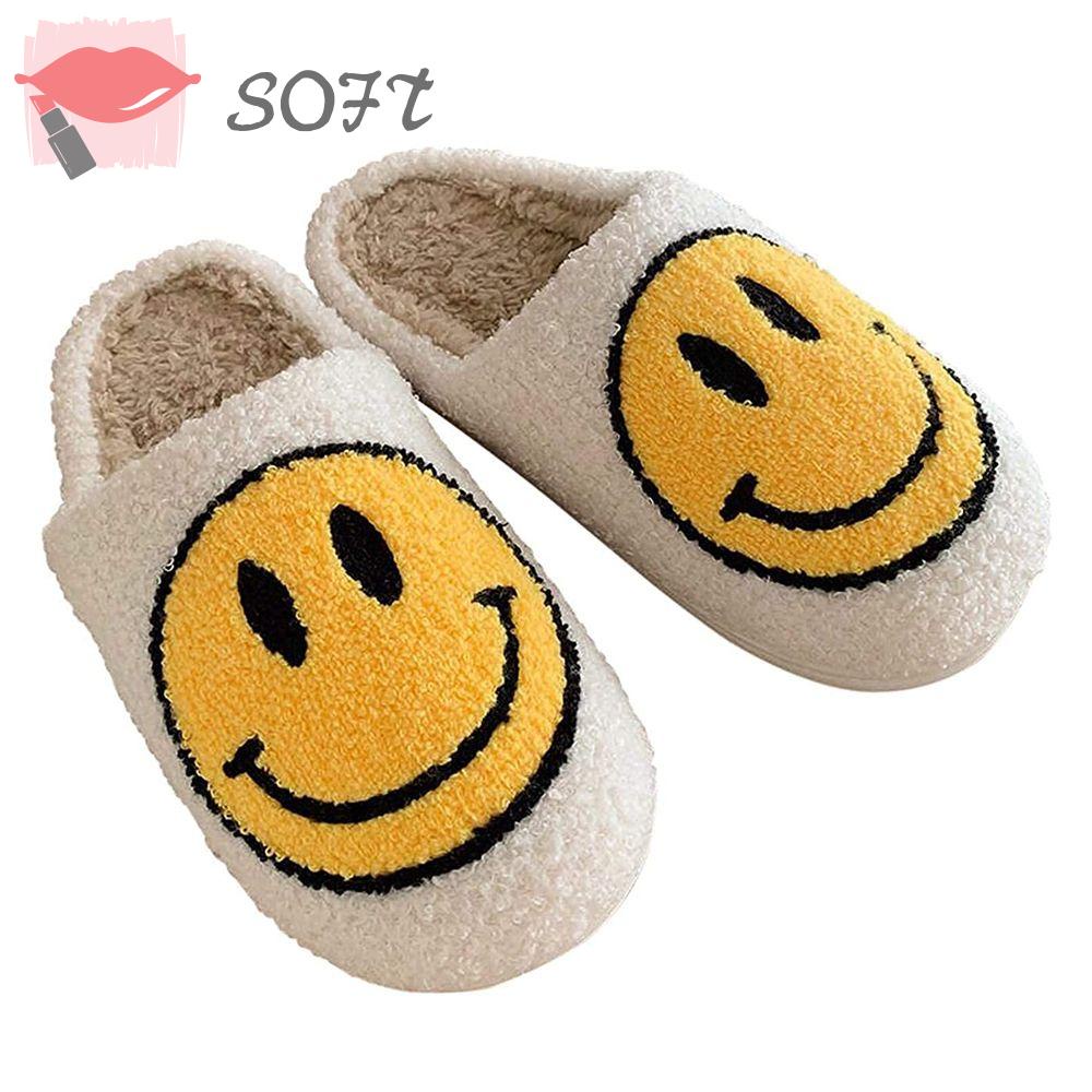 SOFTNESS Dép Lông Nhung Mềm Mại Chống Trượt Phong Cách Retro Dành Cho Nữ
