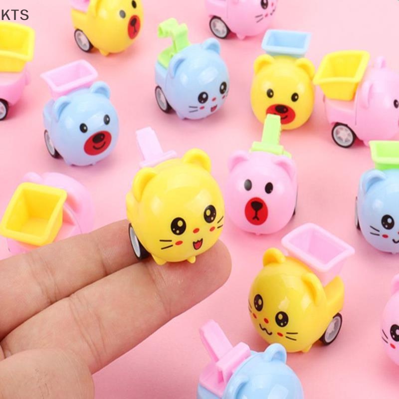 1 Mô Hình Xe Công Trường Kéo Lưng Mini Trang Trí Tiệc Cho Bé