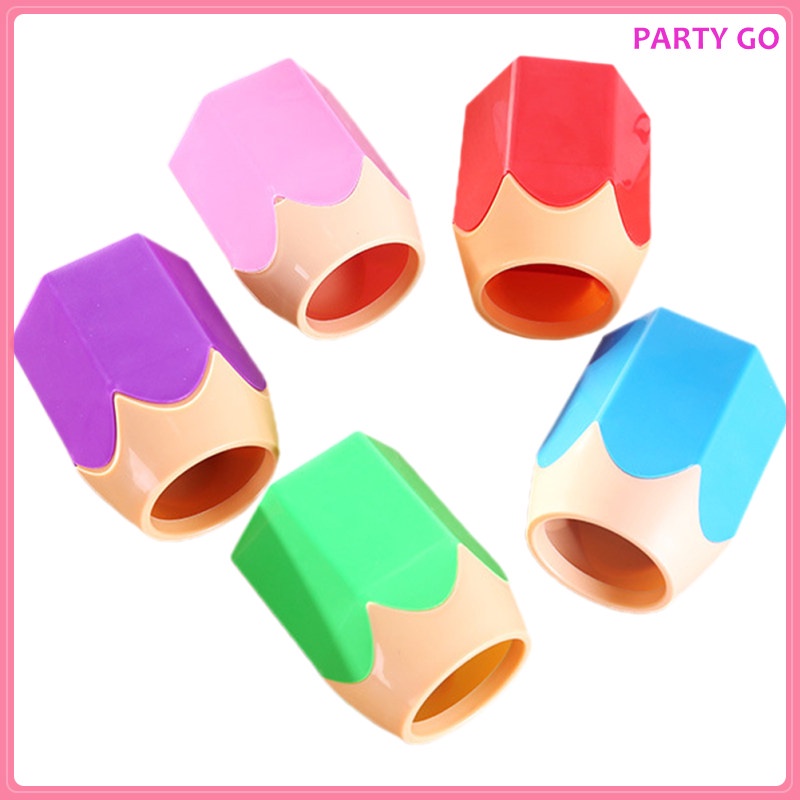 Bộ 5 Lọ Đựng Bút Hình Bút Chì Nhiều Màu Sắc Dễ Thương Để Bàn Tiện Dụng Cho Học Sinh / Văn Phòng