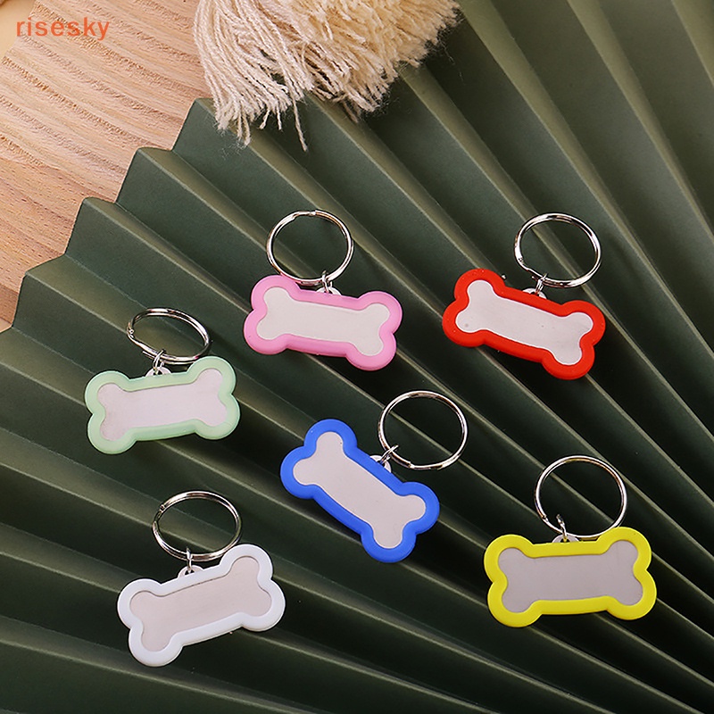 [risesky] Thẻ ID Đeo Cổ Khắc Tên Cho Thú Cưng Size S / L