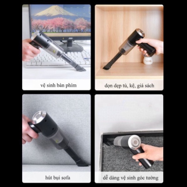 Máy Hút Bụi Cầm Tay, Máy Hút Bụi Mini Không Dây, Vệ Sinh Ô Tô, Gia Đình, Hút Bụi Giường Nệm, Lông Chó Mèo