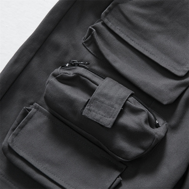 Gr-ailz-quần Short Dây Rút Thể Thao niche Có Nhiều Túi Thời Trang Mới Nhất Hợp Xu Hướng Đi Làm