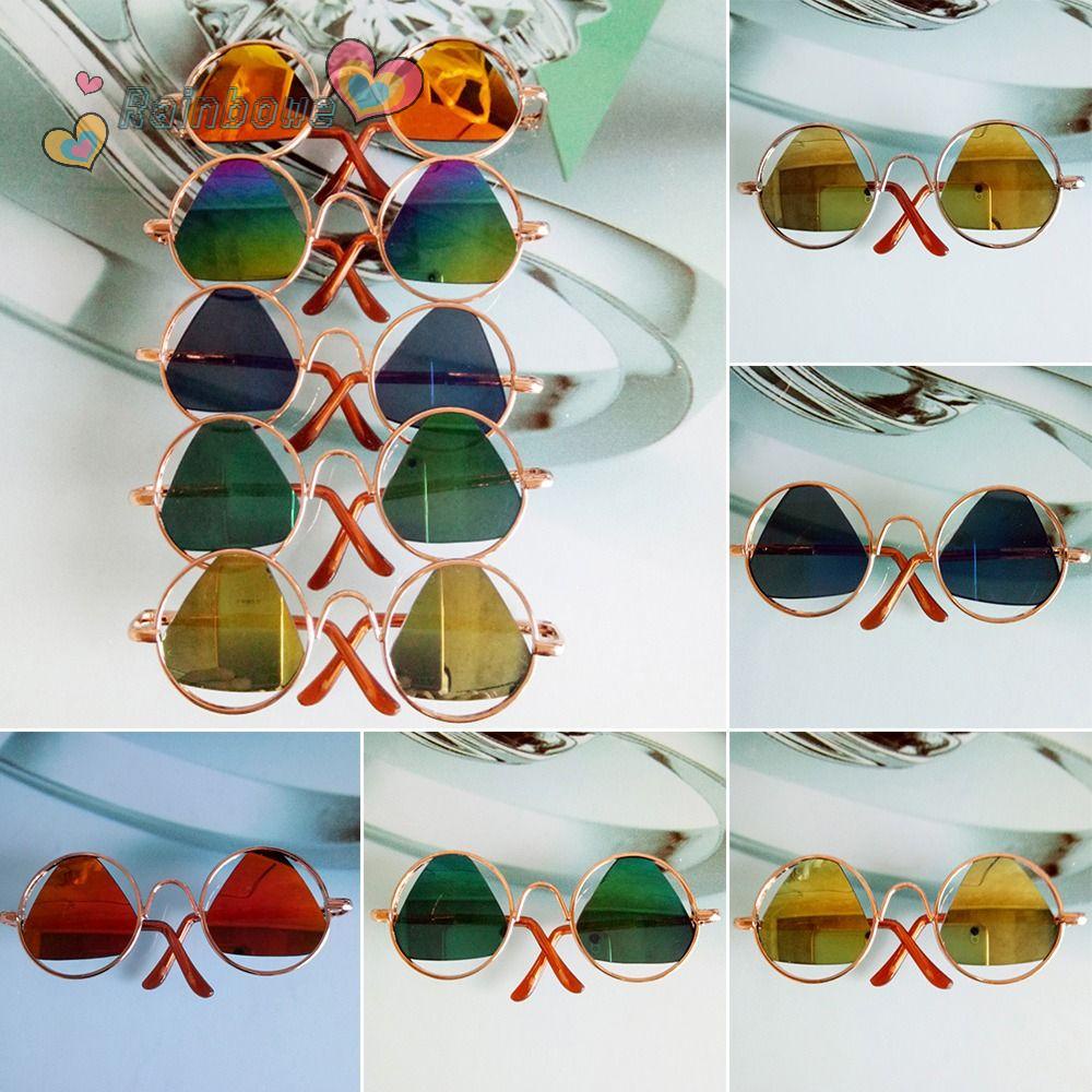 RAINBOW Mắt Kính Gọng Tròn Dễ Thương Cho Salon / Exo BJD