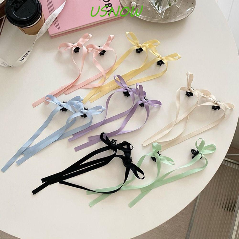 USNOW Kẹp Tóc Nơ Nhỏ Xinh Xắn y2k Dành Cho Nữ