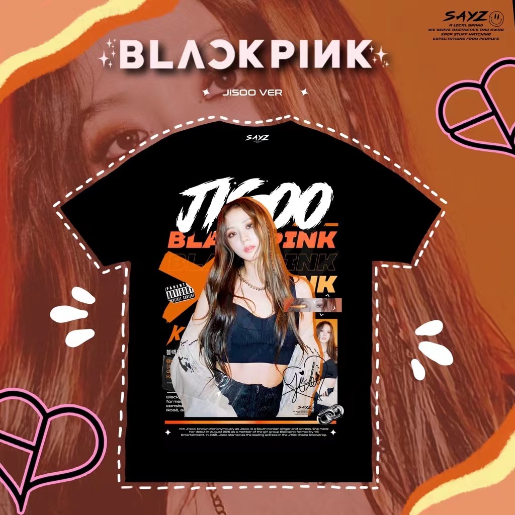SHOPGAU Black Pink Áo Thun Unisex Form Rộng In Hình BLACKPINK 4 THÀNH VIÊN