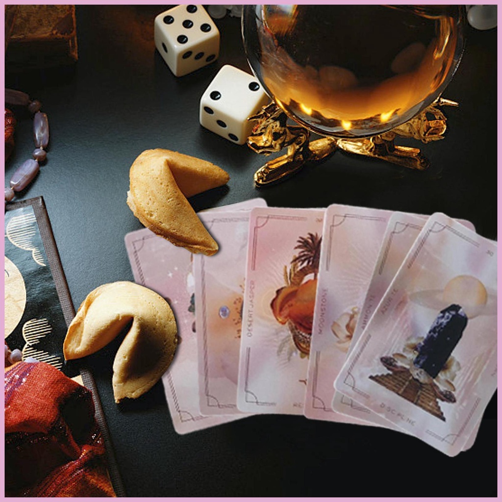 Bộ Thẻ Bài Tarot Tiếng Anh Realms Crystal Oracle
