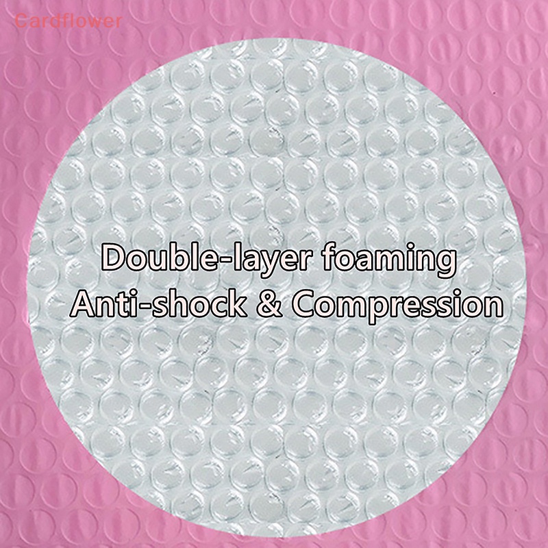 < Cardflower > 10 Túi Gửi Thư Bong Bóng Đỏ Hồng Tự Đóng Gói Bảo Vệ Chống Rơi Bền Bỉ Làm Quà Tặng Mới