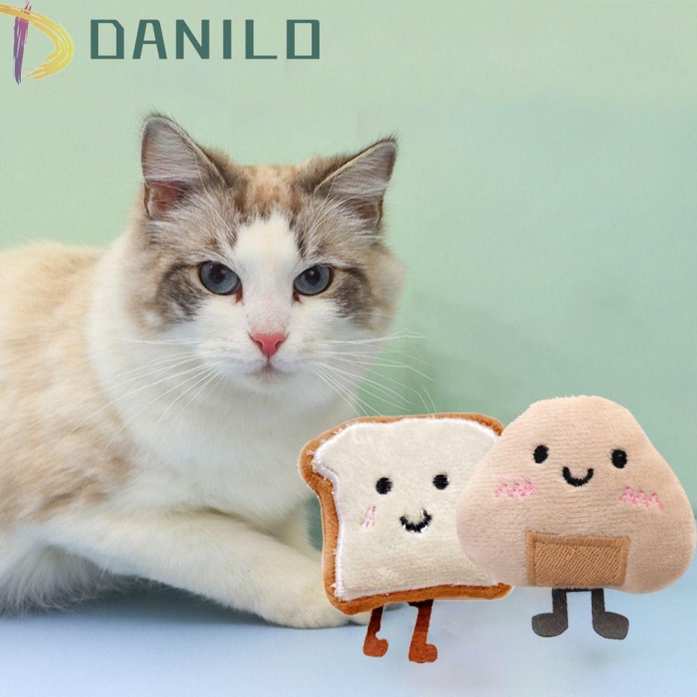 DANILO Đồ Chơi Nhai Gặm Hình Bánh Mì Nướng Bằng Vải Bông Chống Mòn Dễ Thương Sáng Tạo Dành Cho Cún Cưng