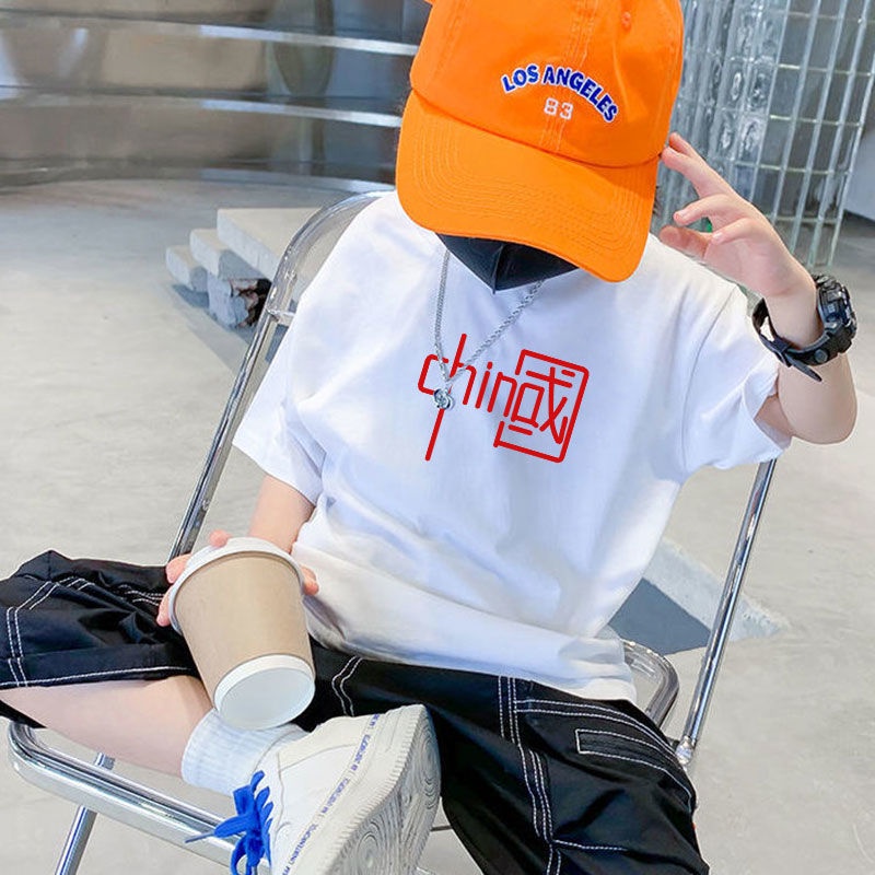 Mới Áo Thun 100% Cotton Tay Ngắn Unisex Cho Bé