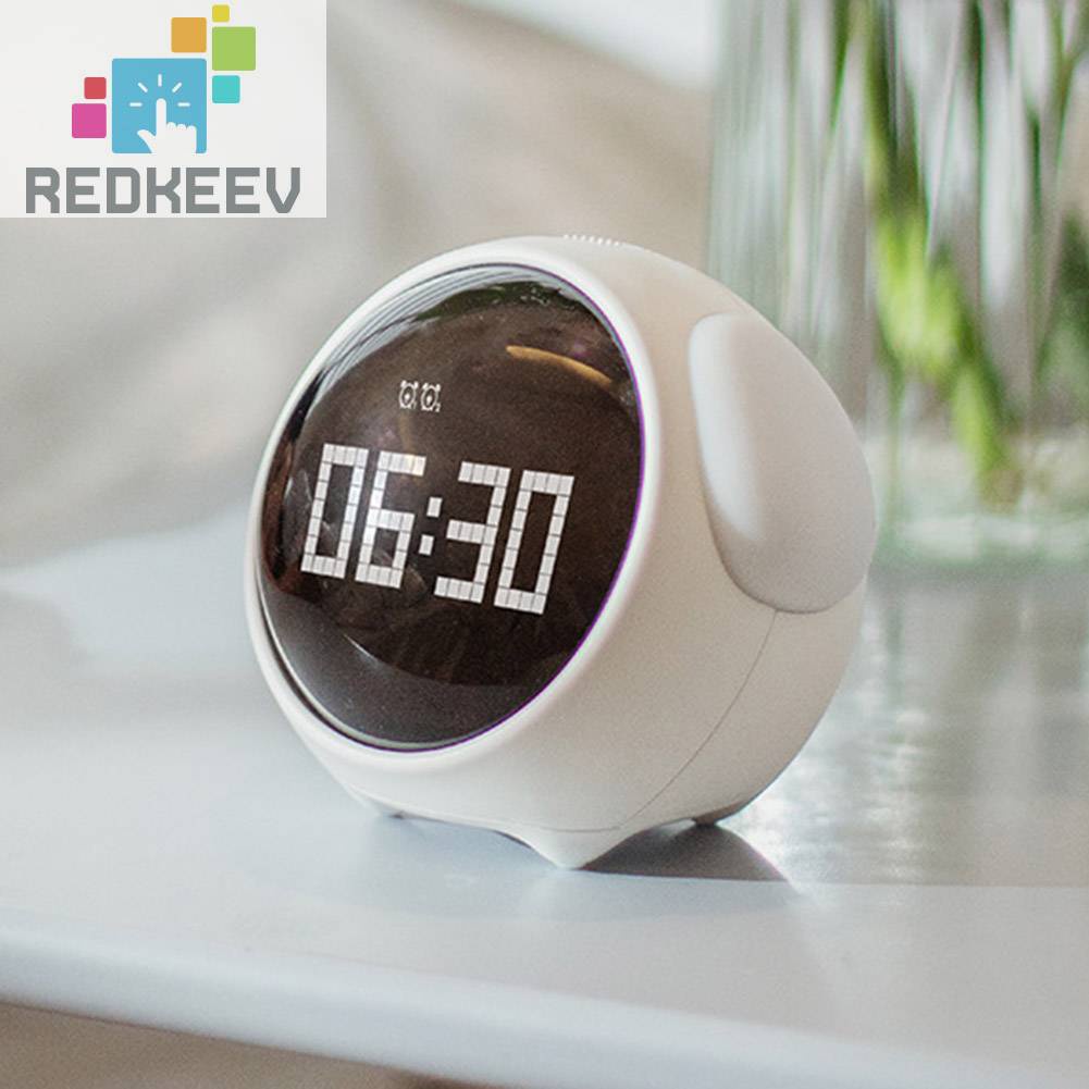 Đồng Hồ Báo Thức Thông Minh Hình Biểu Tượng Cảm Xúc Sáng Tạo Dễ Thương Trang Trí Nhà Cửa