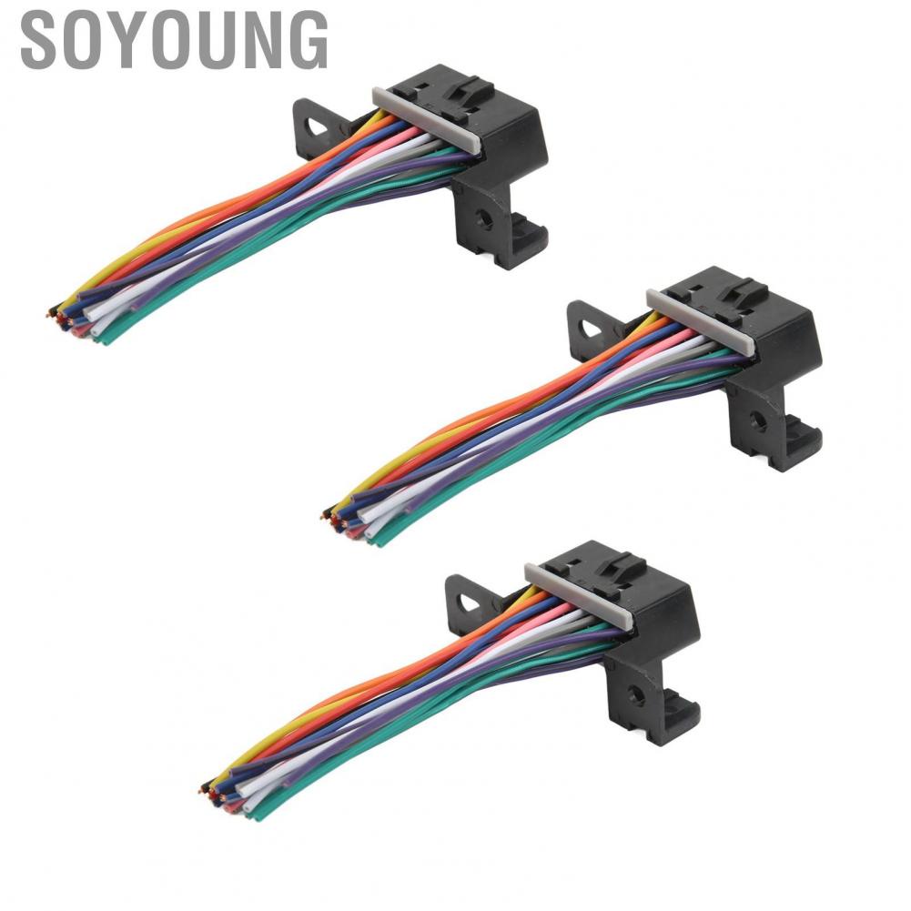 Soyoung Female OBD2 Cable Connector Abrasion Resistant 16 Pin  Aging J1962F Direct Fit Car Diagnostic Plug High Performance for