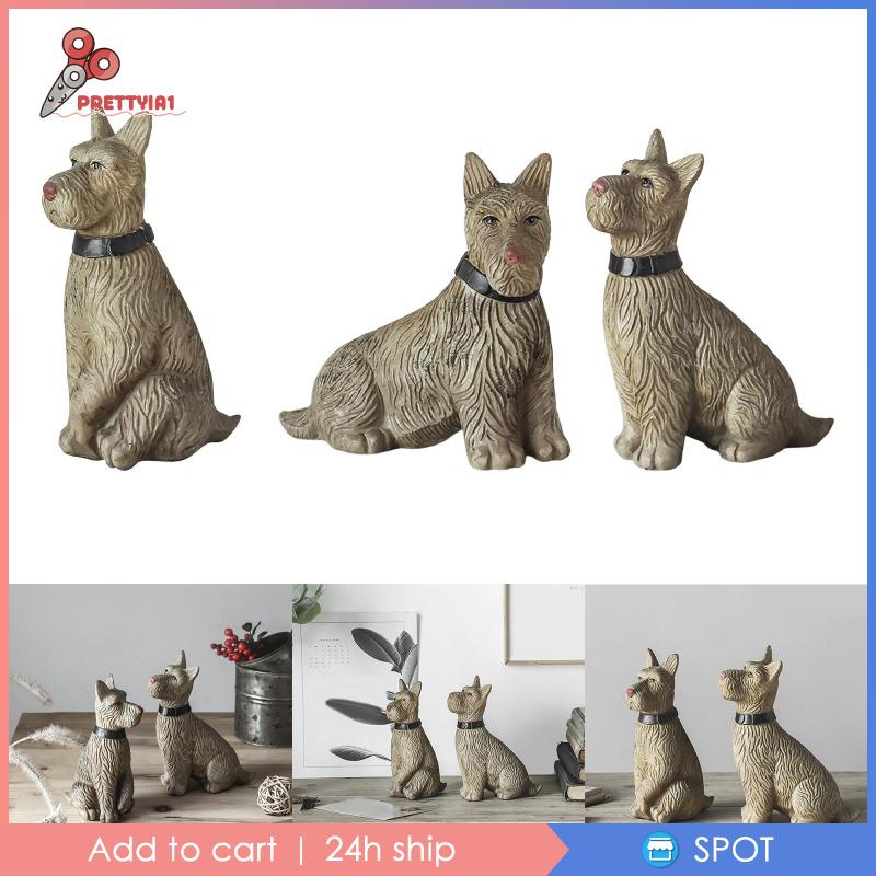 Đồ trang trí Chú Chó Bằng Nhựa Resin Chống Thấm Nước Trang Trí Ngoài Trời