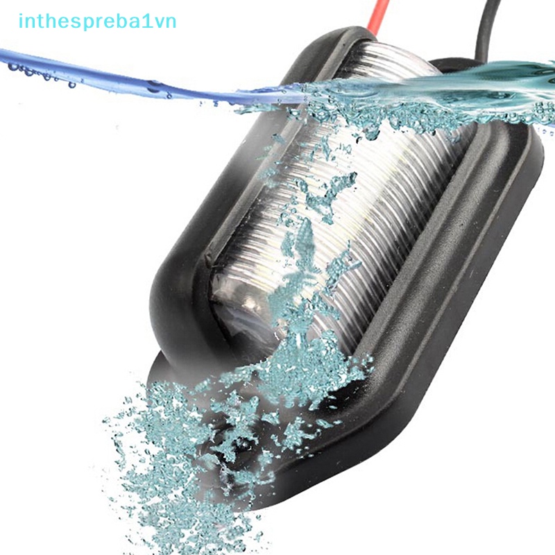 1 Đèn LED 6 Bóng 12V Chống Nước Gắn Biển Số Xe Hơi / Tàu Thuyền