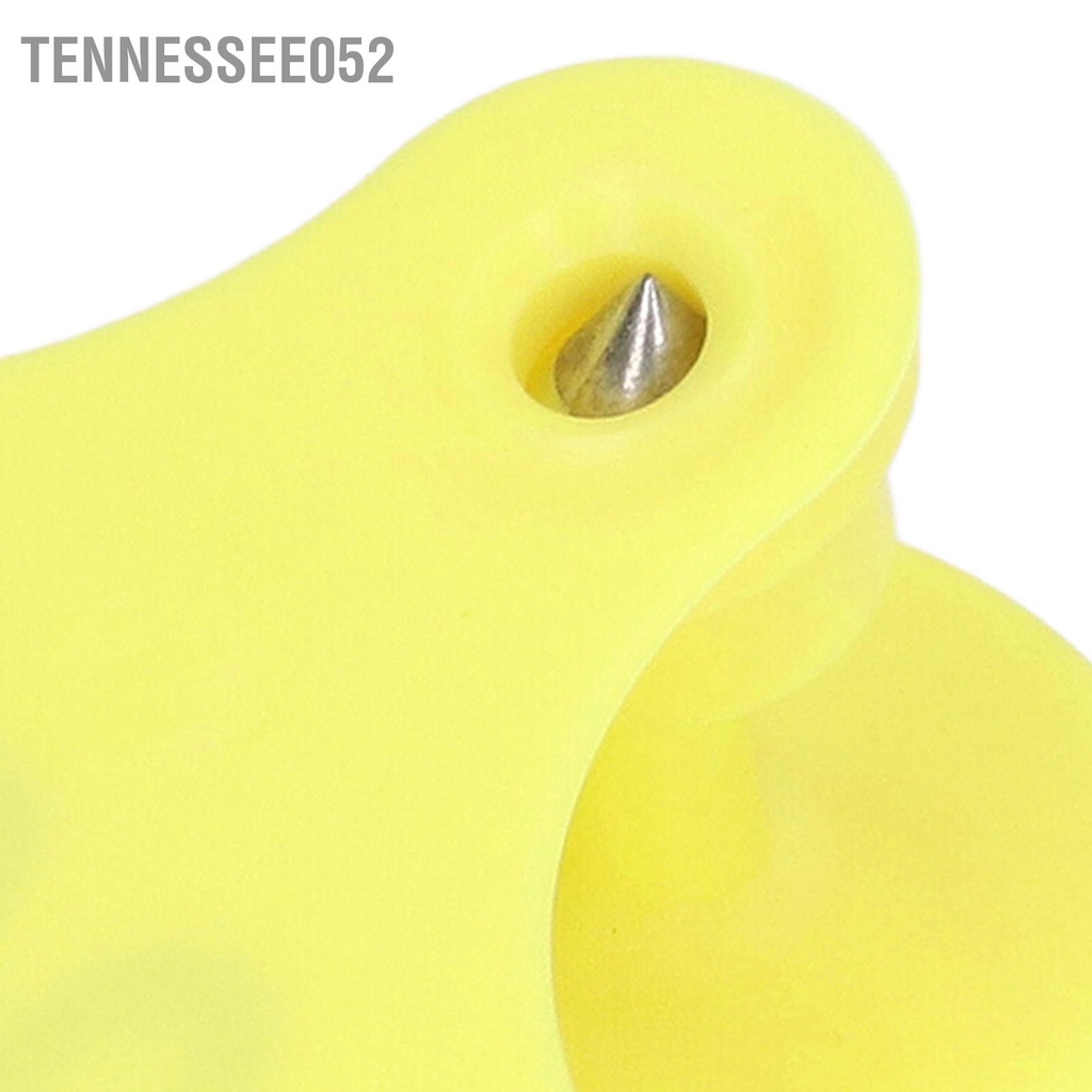 Tennessee052 100 Bộ Thẻ tai gia súc Nhãn lợn được đánh số bằng nhựa màu vàng cho chăn nuôi trang trại