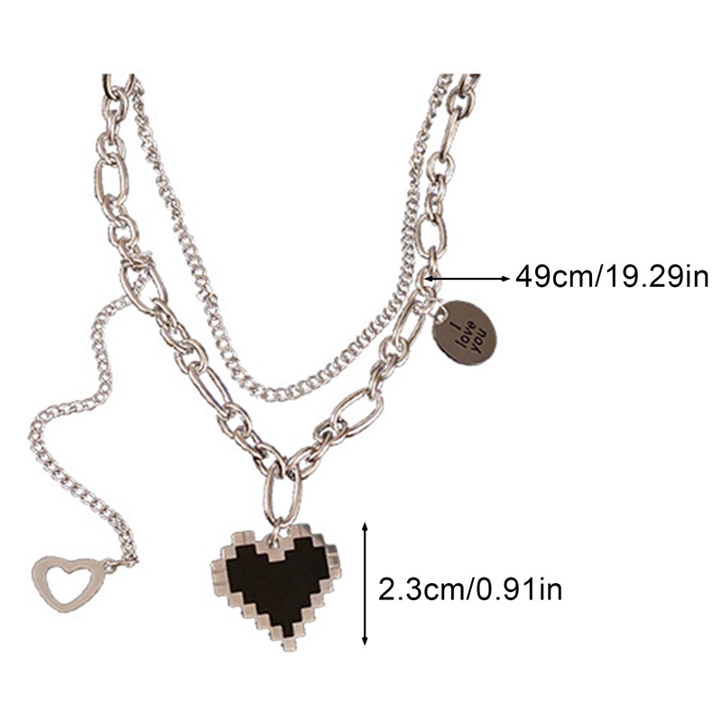 Ygt Vòng cổ Bằng Thép Titan Mặt Tròn Khắc Chữ Love Phong Cách Retro Hàn Quốc Ngọt Ngào Dành Cho Nữ