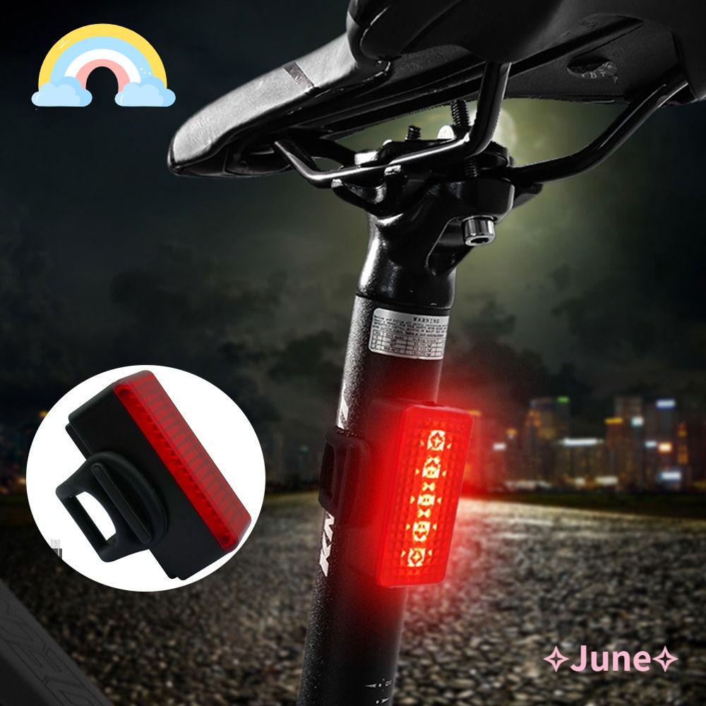 JUNE Đèn LED 5 Bóng Gắn Yên Sau Xe Đạp Chất Lượng Cao